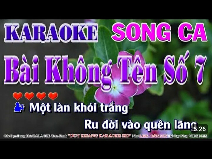 Bài Không Tên Số 7 (Song Ca)